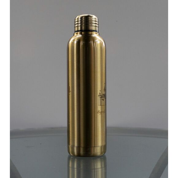 Disneyland Resort Gold Metal Water Bottle - NWT - Happiest Place on Earth Disney - Picture 3 of 8